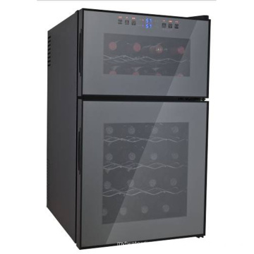 Smad OEM 24 Bottles Dual Zone Wine Cooler Wine and Beverage Fridge